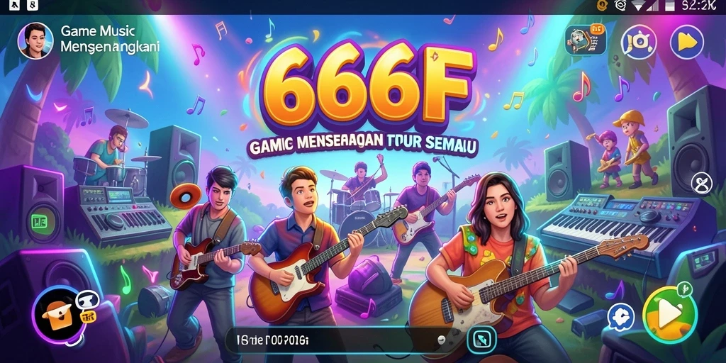 Tampilan gameplay <strong>666F</strong> menawarkan keseruan bermain musik yang mendebarkan.