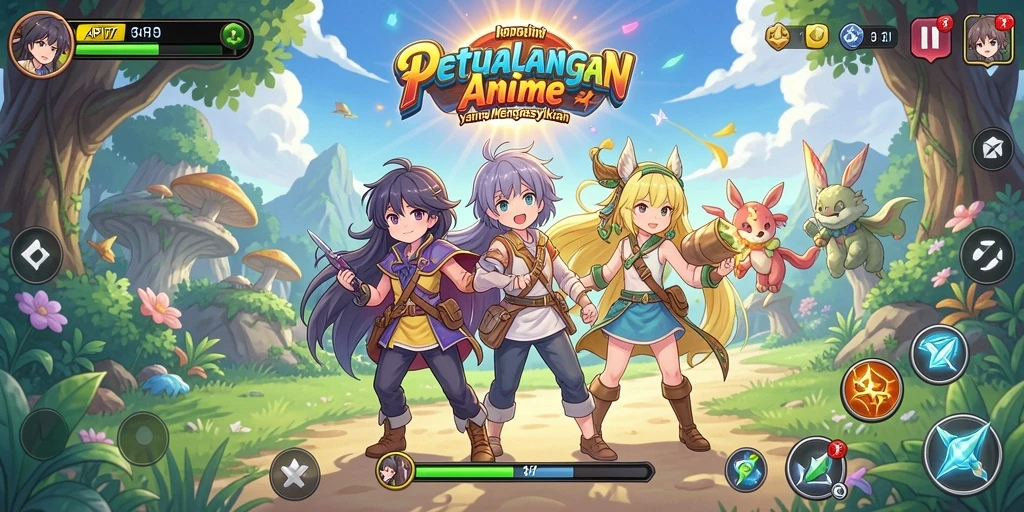 Tampilan gameplay Anime yang mendebarkan di API77.