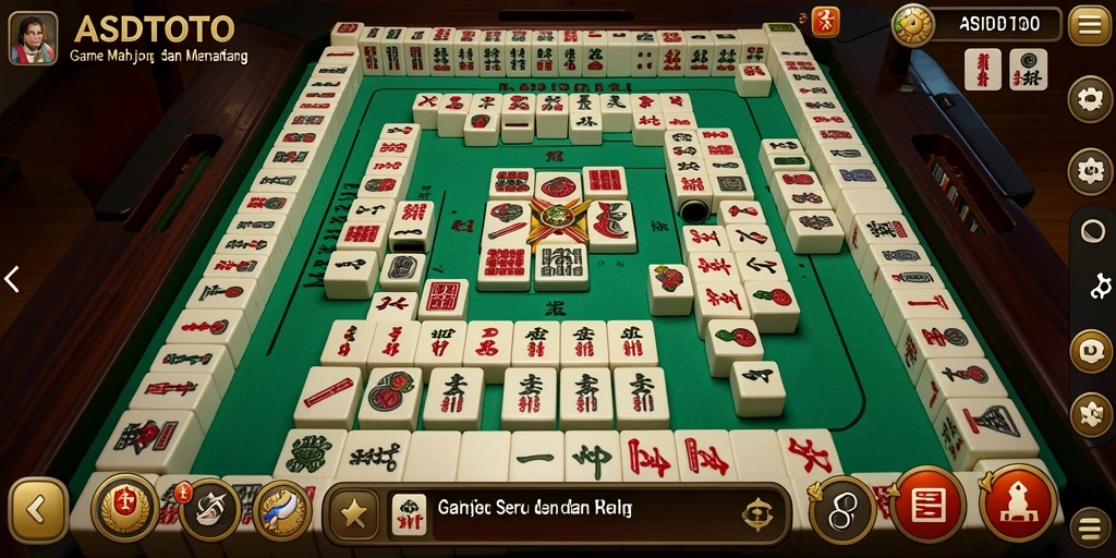 Tampilan gameplay ASDTOTO menunjukkan aksi seru dalam permainan Mahjong.