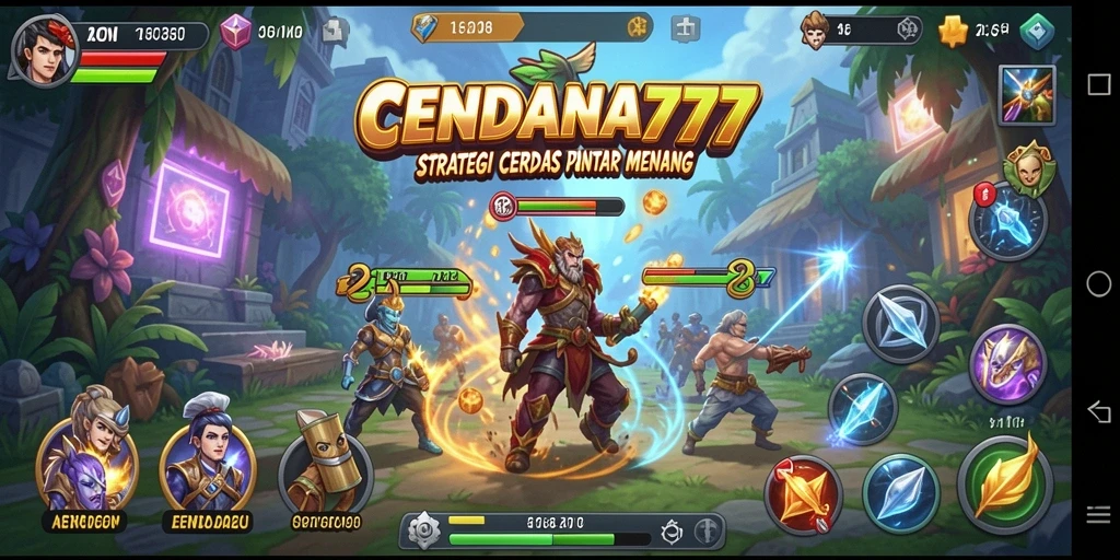 Tampilan gameplay menantang dan strategis dalam CENDANA777.