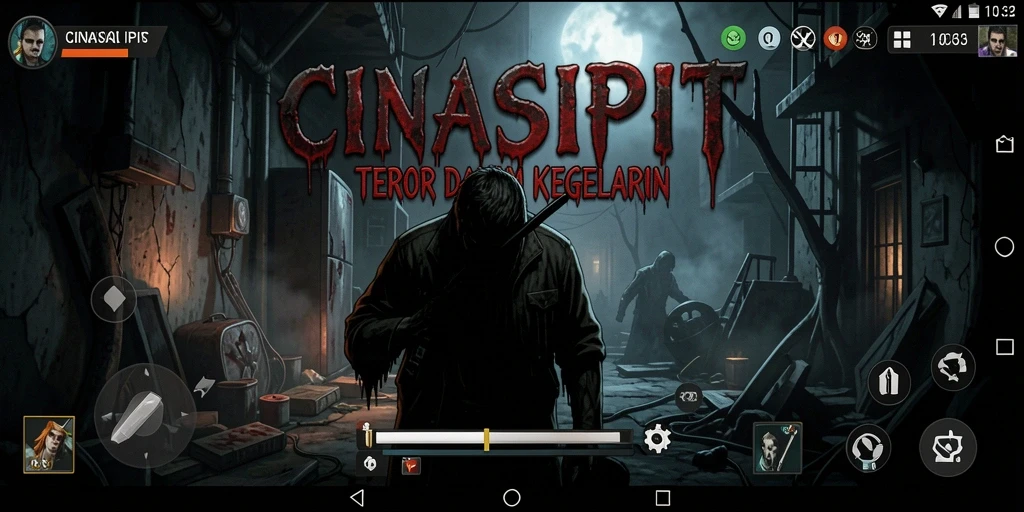 Tangkapan layar menampilkan momen mencekam dari gameplay CINASIPIT.