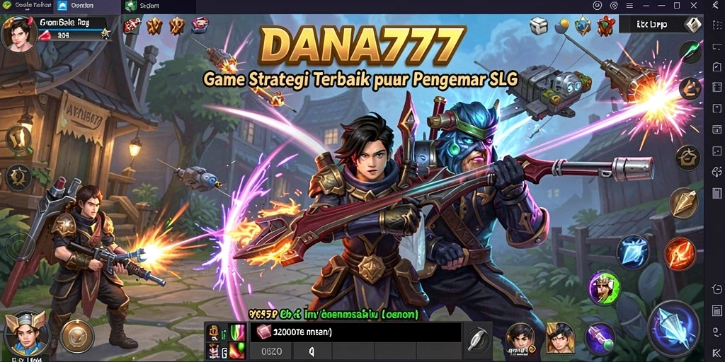 Tampilan screenshot DANA777 menampilkan pengalaman gameplay SLG yang mendebarkan.