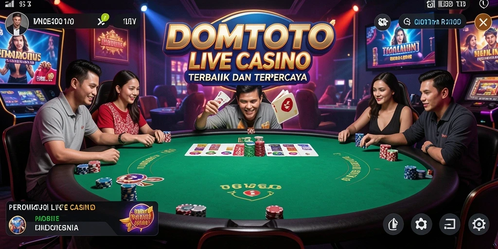 Gameplay Live Casino dengan dealer profesional dan interaktif.