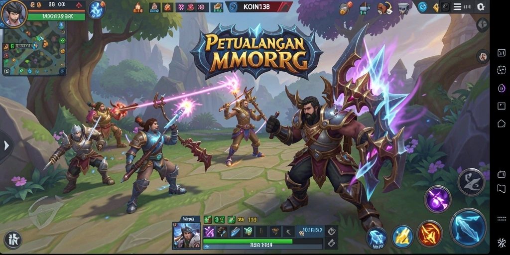Menampilkan pertarungan seru di dunia MMORPG KOIN138.