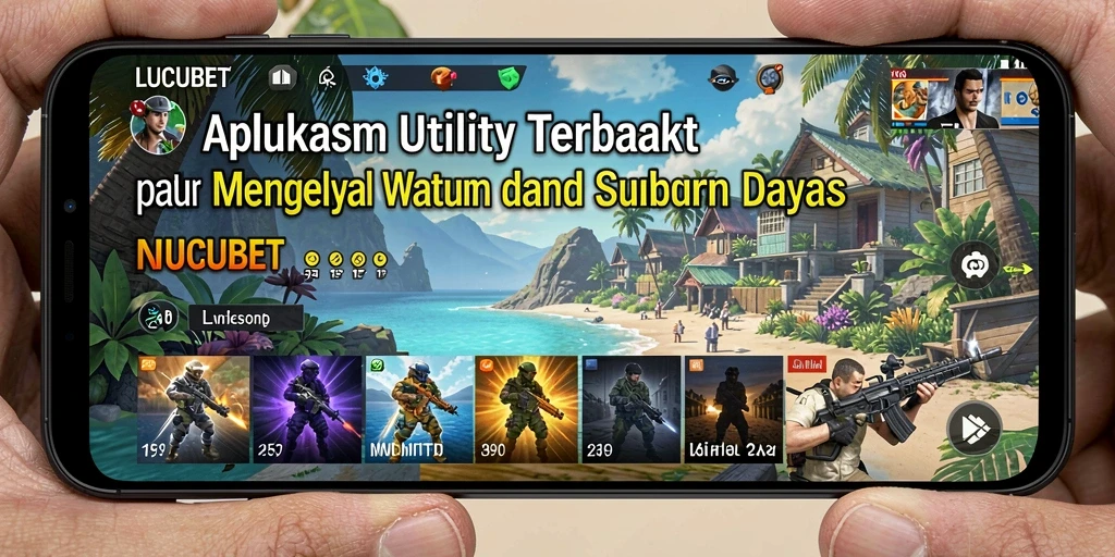 Tampilan antarmuka LUCUBET yang sederhana dan mudah digunakan.