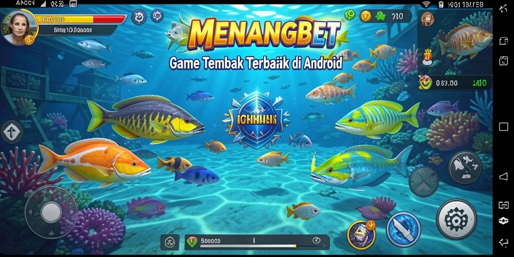 Tampilan gameplay MENANGBET dengan serunya menembak ikan.