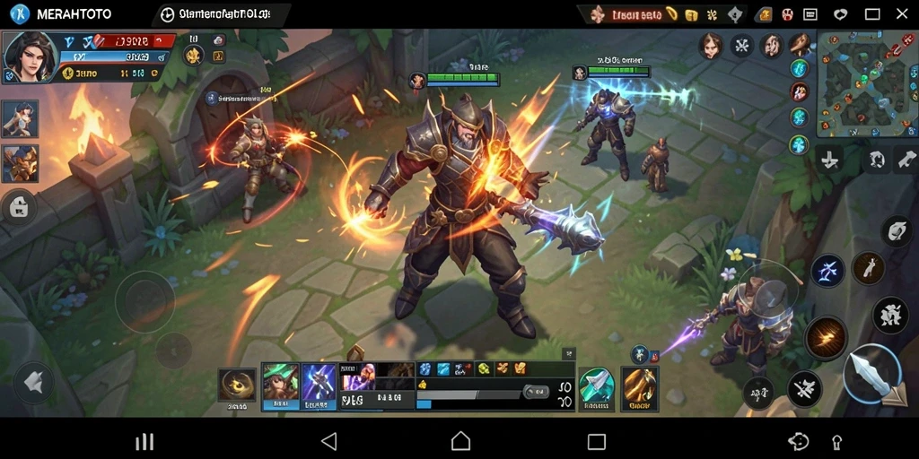 Screenshot gameplay MERAHTOTO dengan aksi seru dan strategi.