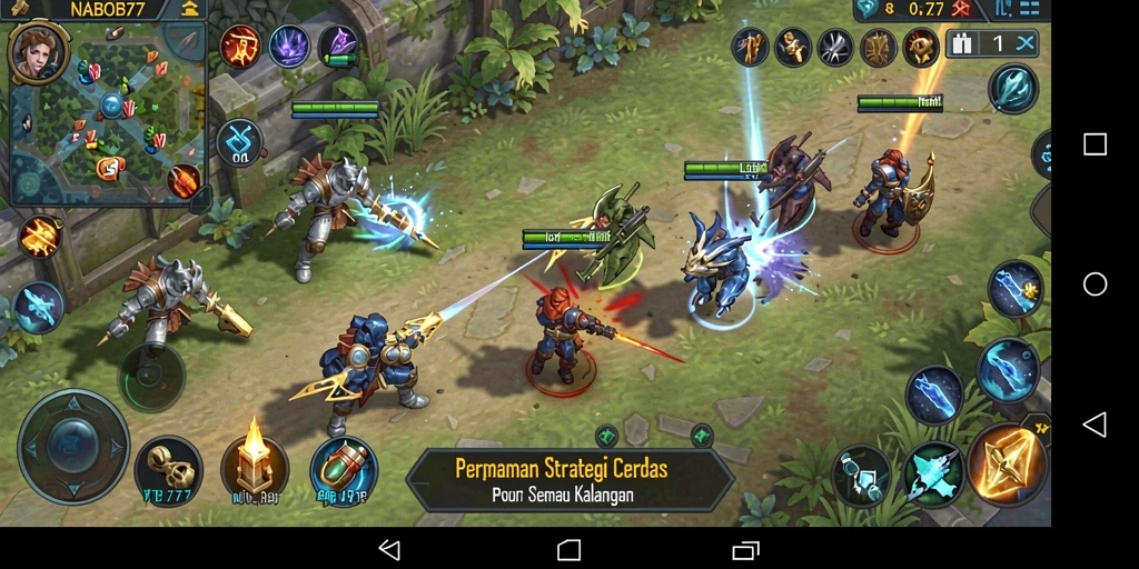 Tangkapan layar gameplay NABOB77 yang menunjukkan aksi strategi yang mendebarkan.