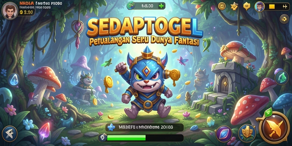 Tampilan gameplay SEDAPTOGEL dalam dunia petualangan yang menarik.
