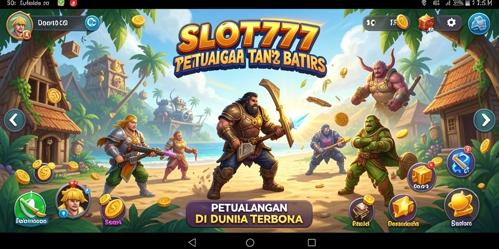 Gameplay SLOT777 yang menampilkan dunia terbuka yang luas dan interaktif.