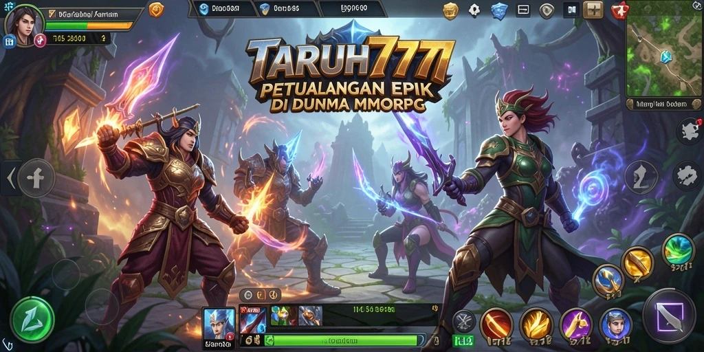 Tampilan menarik dari gameplay MMORPG yang mendebarkan.