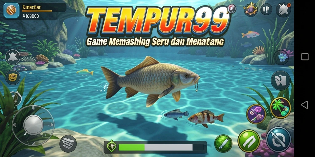 Tangkapan ikan yang spektakuler dalam gameplay TEMPUR99.