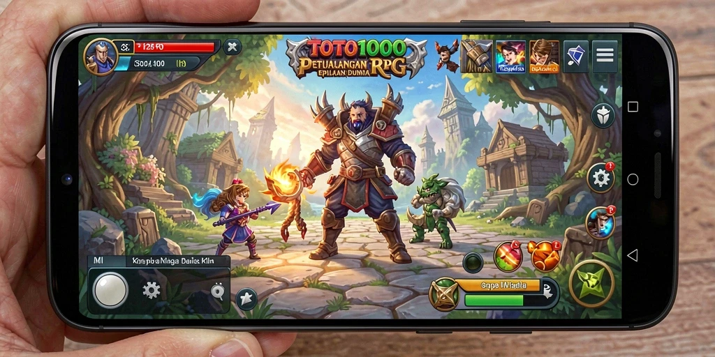 Tampilan gameplay RPG yang menakjubkan di TOTO1000.